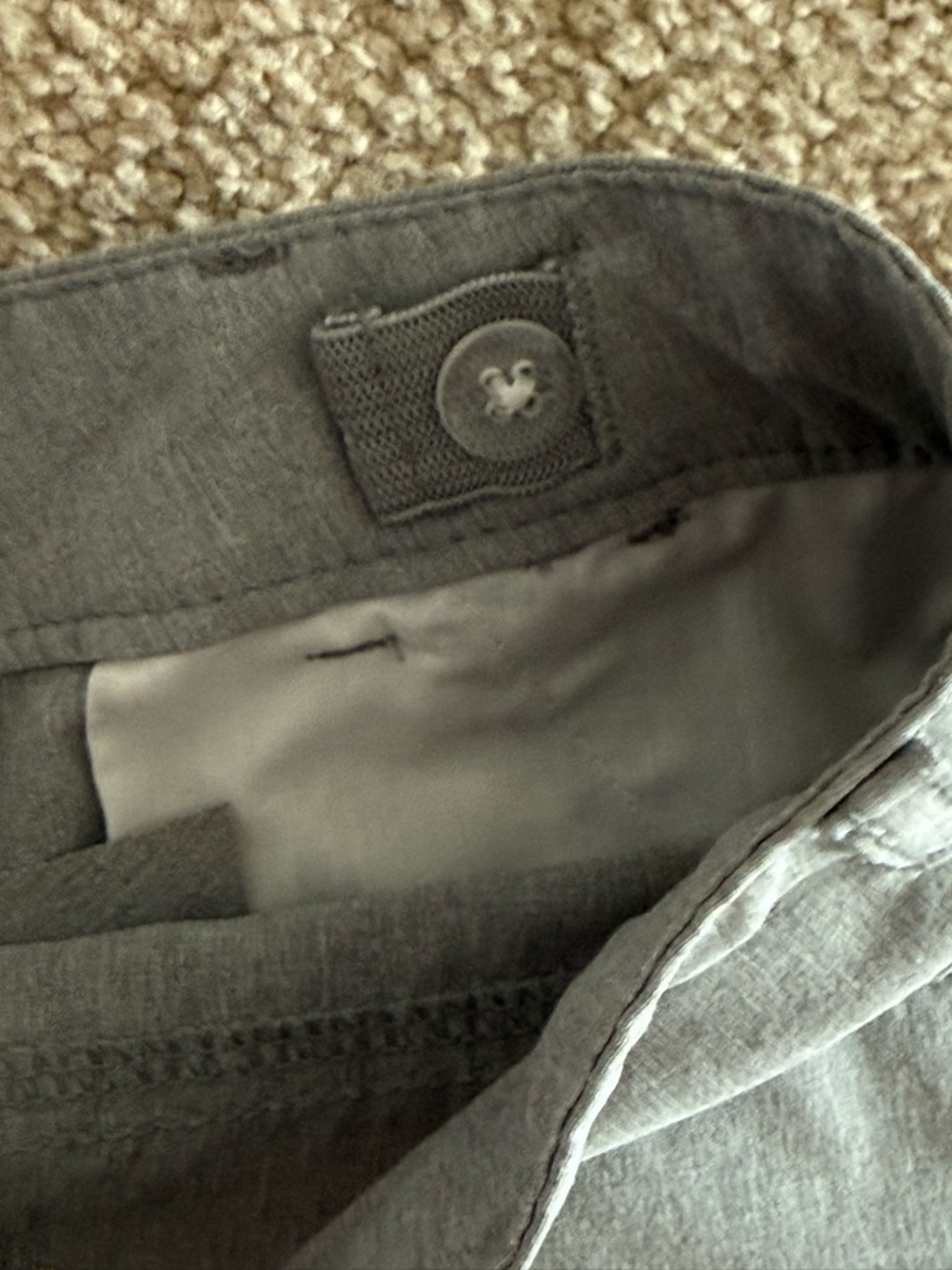 Cat & Jack Gray Stretch Chino Shorts Boys’ Size 7 - Picture 4 of 5